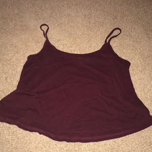 Maroon tank top